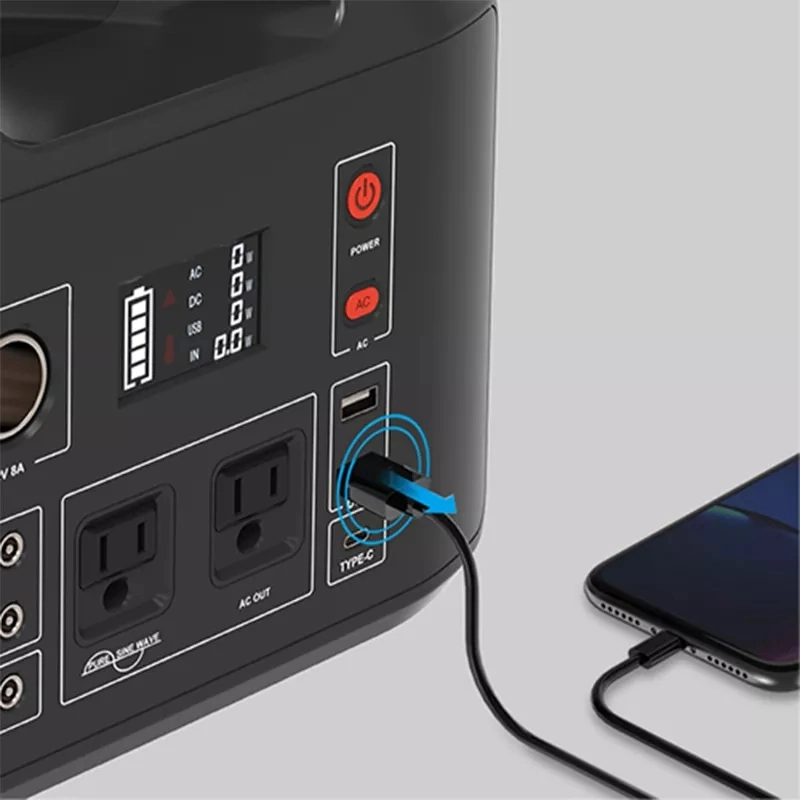 300W AC/DC/USB/Solar Generator Electrical System Home Appliance Outdoor Camping Shooting Portable Power Station