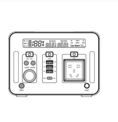 500wh Lifepo4 Portable Power Station 110V 200V For Household Power Supply