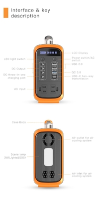 Laptop Camping Lifepo4 Portable Power Station Outdoor Solar Generator